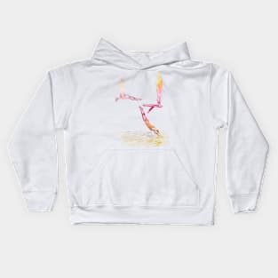 Diving Lesson In Sunset Kids Hoodie